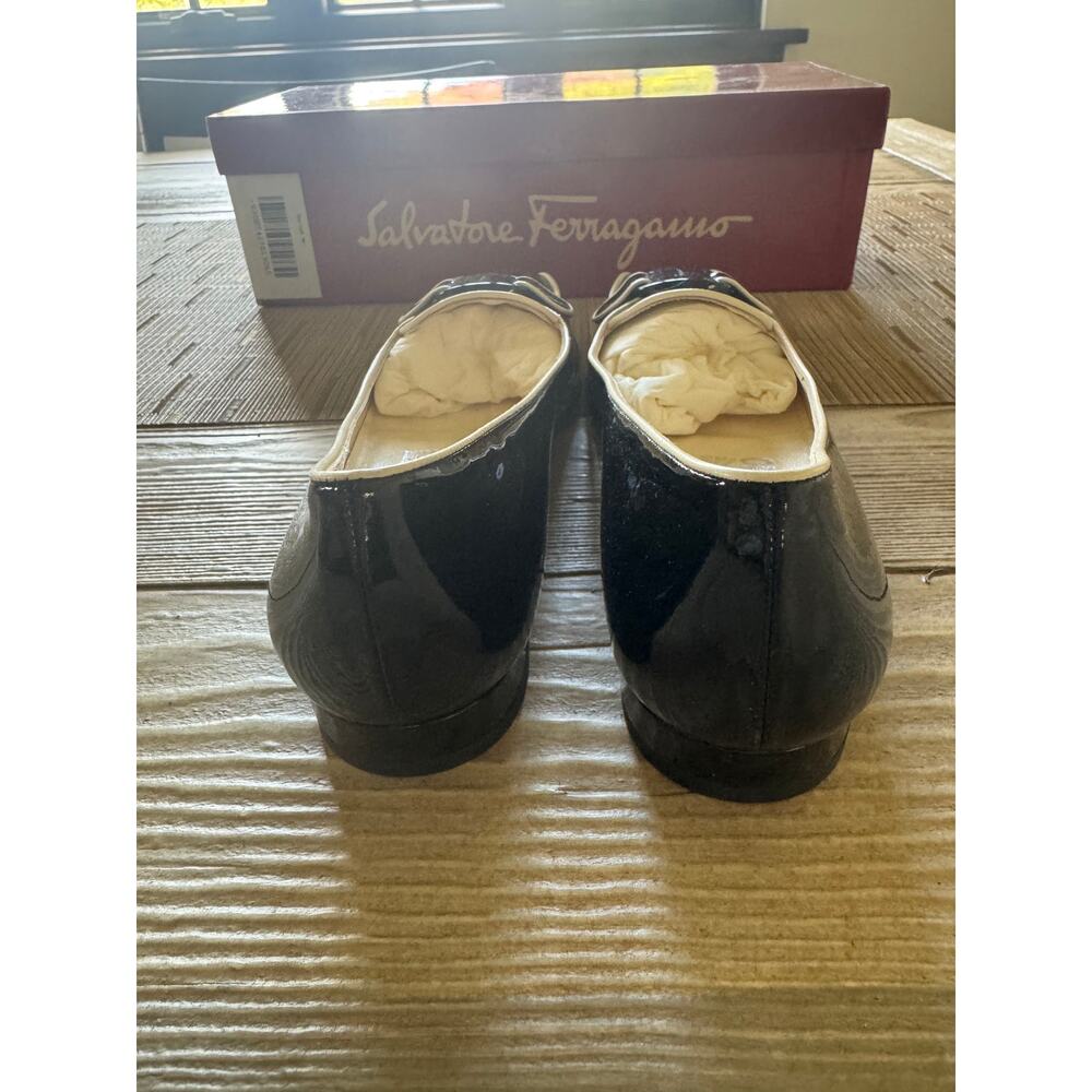 Ferragamo negro patentcalf magnolia kid - Picture 3 of 8